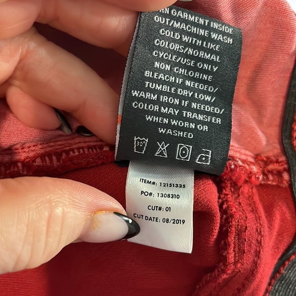 Torrid Women's Red Skinny Jeans - Picture 12 of 13